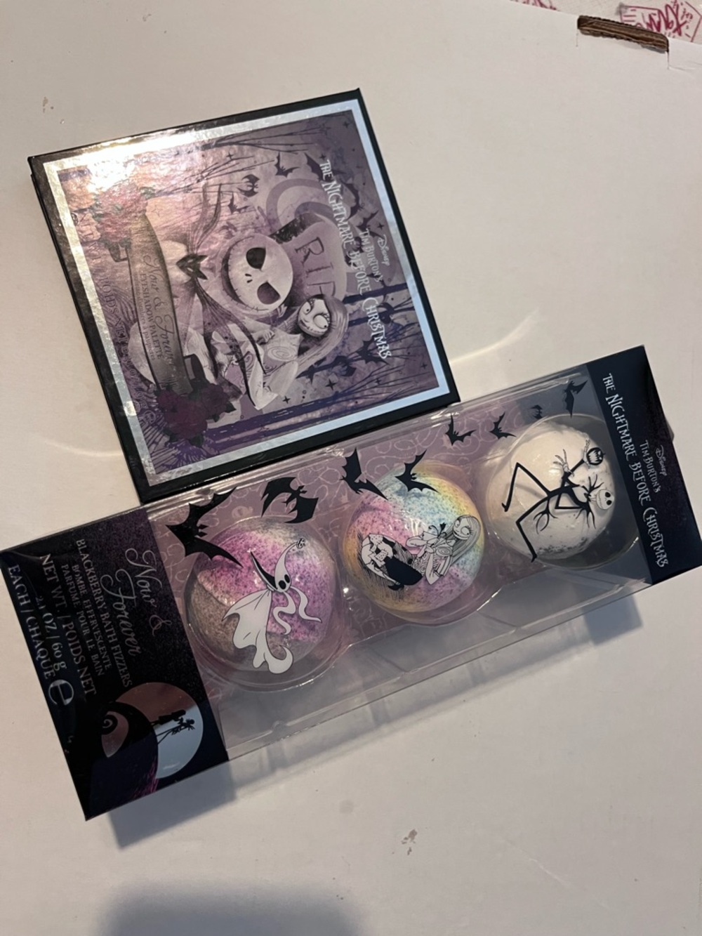 Disney nightmare before Christmas shadow and bath bomb set